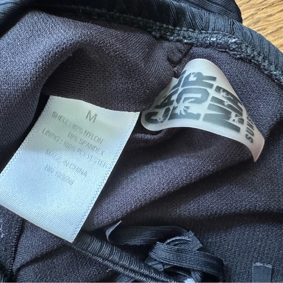 size M Black Ribbed One Piece Swimsuit - Picture 2 of 3